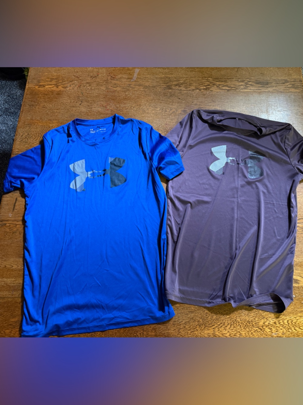 Under Armour Men’s Short Sleeve Performance Tees - Blue & Purple